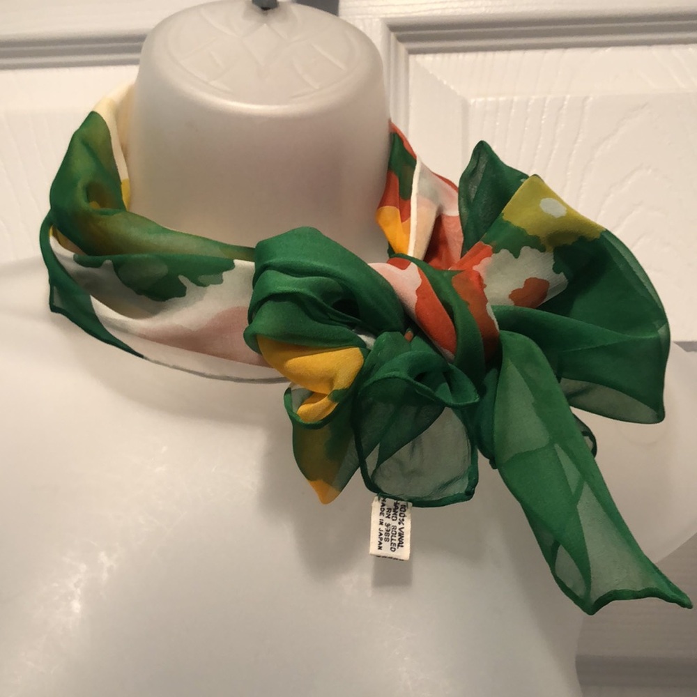 Summer Spring Time Floral Print Rectangular Scarf… - image 2